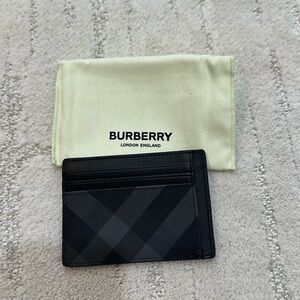 Authentic Burberry Black Cardholder
